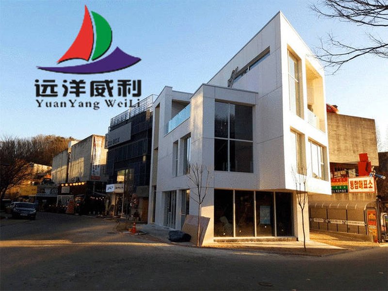 Appreciation of Internet famous houses built in Korea using ocean wide Willie board