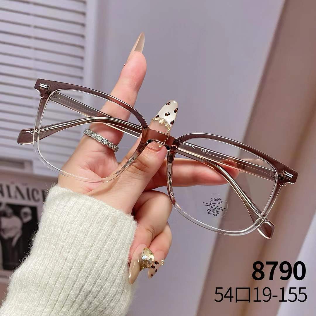 轻盈TR90女士眼镜架 时尚猫眼全框 防蓝光光学眼镜框 GG8790