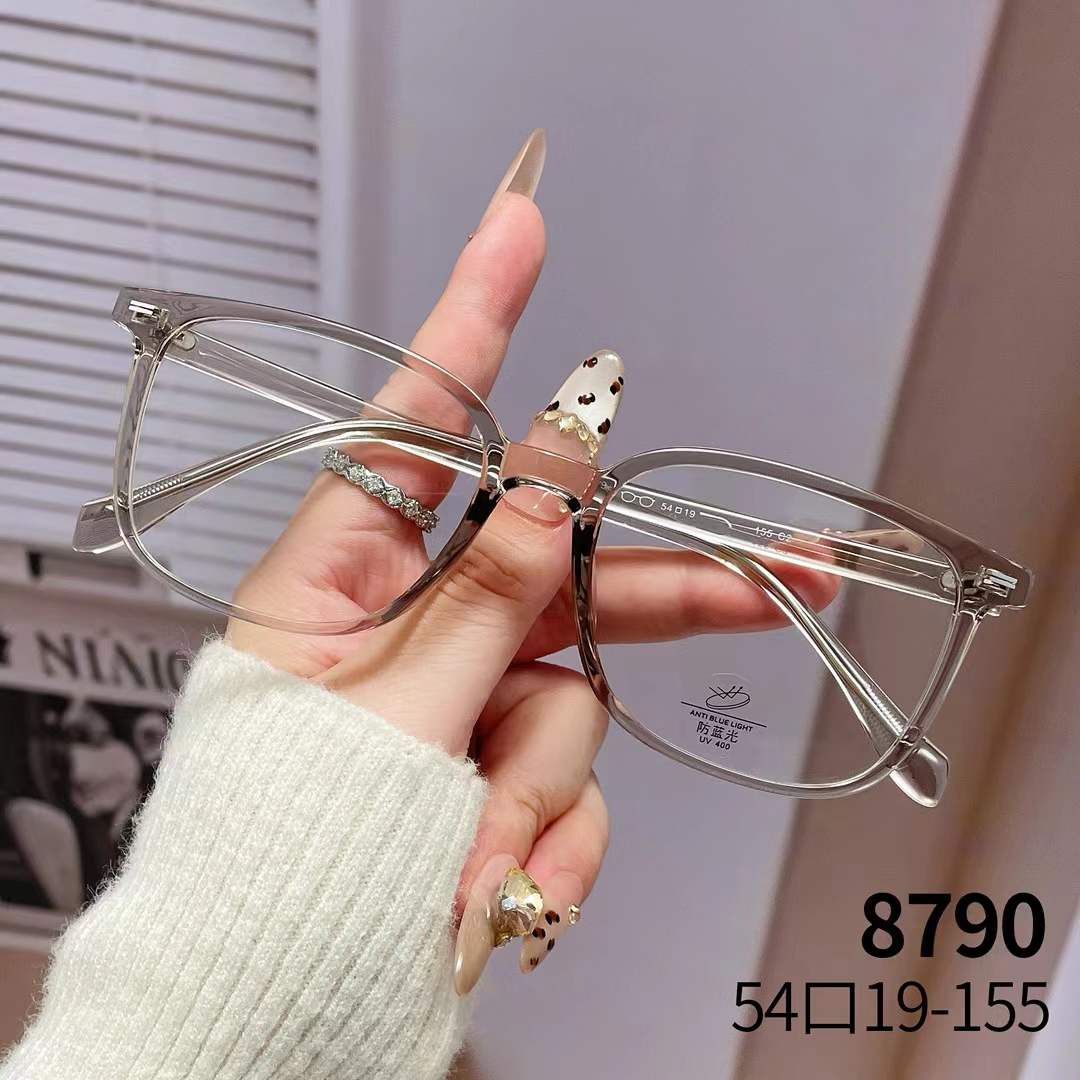 轻盈TR90女士眼镜架 时尚猫眼全框 防蓝光光学眼镜框 GG8790