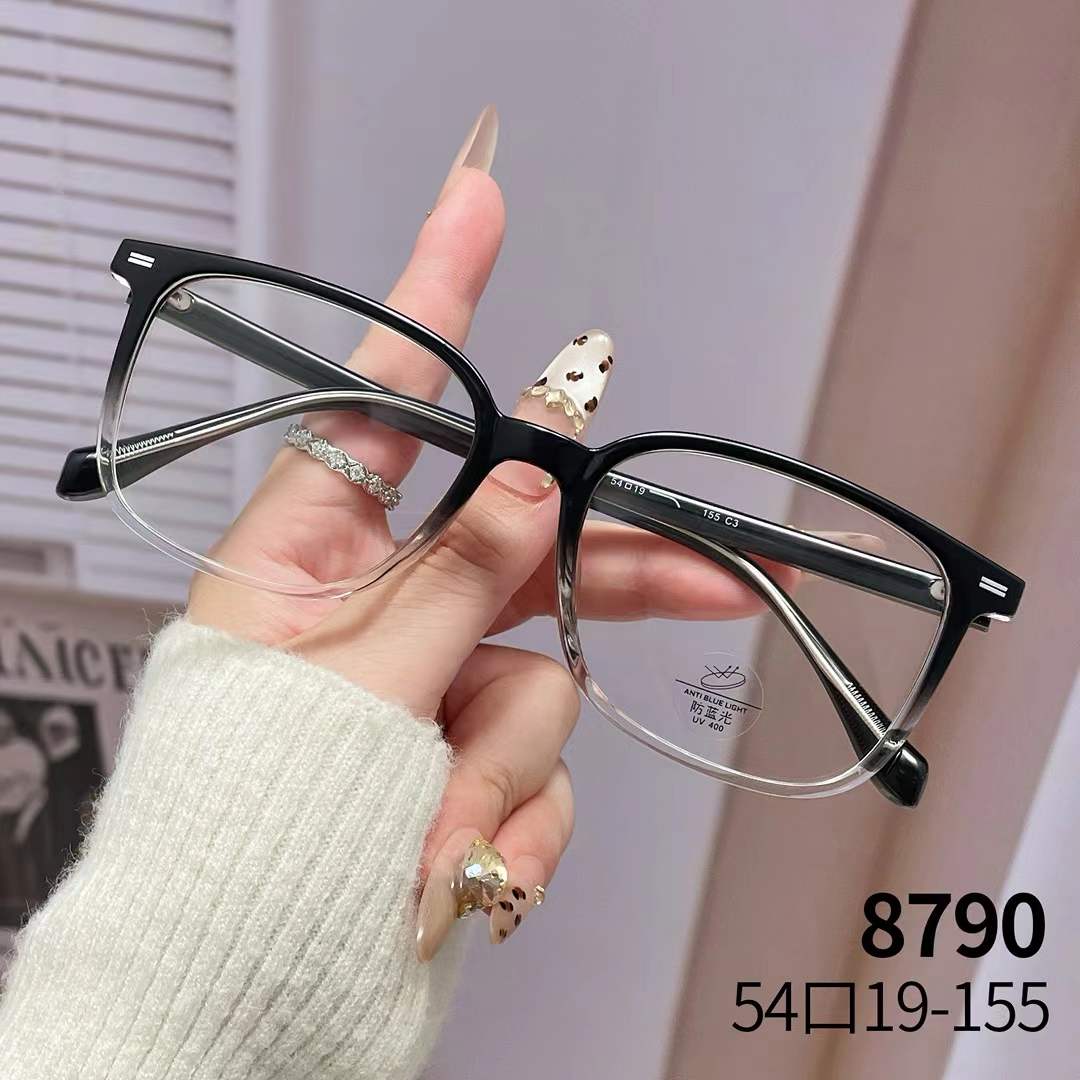 轻盈TR90女士眼镜架 时尚猫眼全框 防蓝光光学眼镜框 GG8790